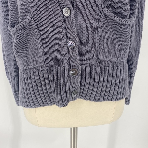 J. Crew Silk Knit V-Neck Long Sleeve Button Down Sweater - Picture 7 of 16